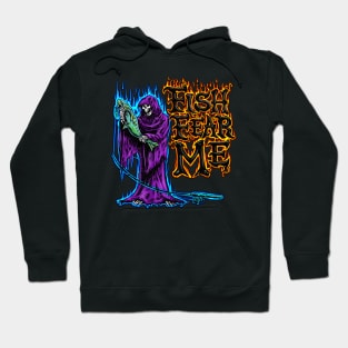 Fish Fear Me Reaper Color Hoodie